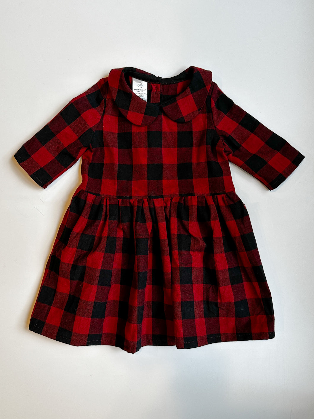 Buffalo Check Peter Pan Collar Dress