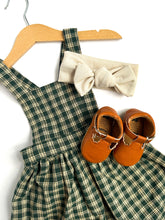 Load image into Gallery viewer, Green Plaid Pinafore
